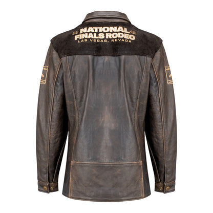 NFR 2025 Ladies Leather Ranch Jacket - Back View