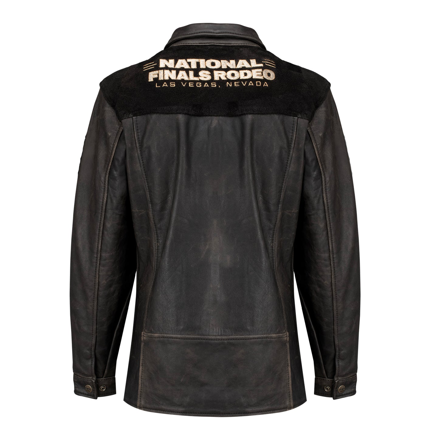 NFR 2025 Ladies Leather Ranch Jacket - Back View