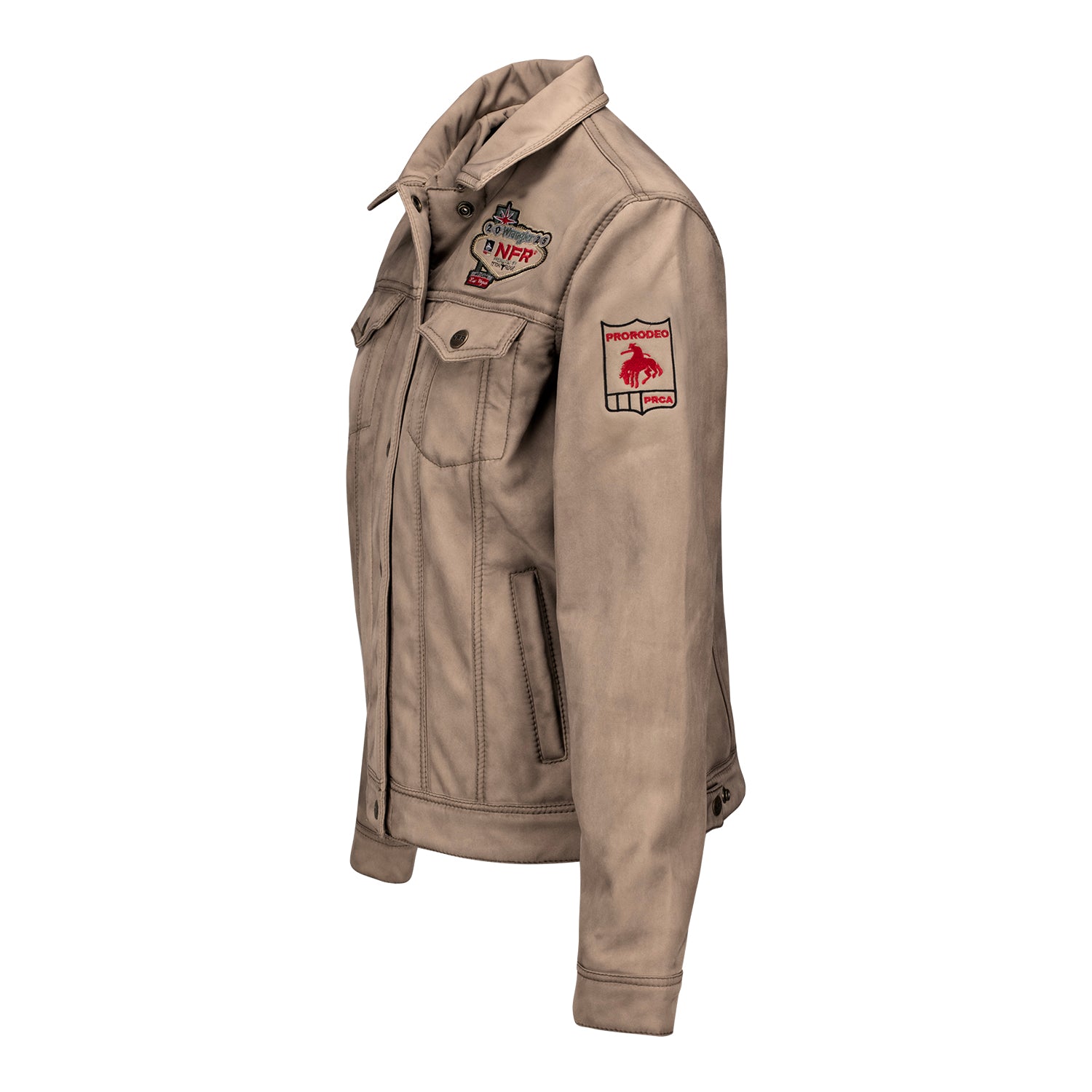 NFR 2025 Ladies Brumby Soft Shell Jacket - Angled Left Side View