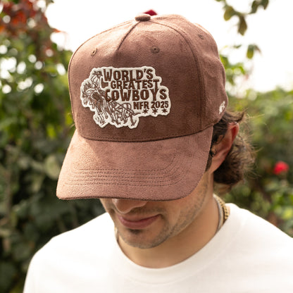 NFR 2025 Rodeo Quincy World's Greatest Cowboys Hat - Model Front View