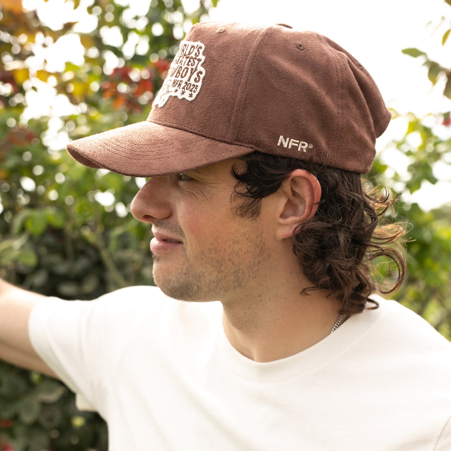 NFR 2025 Rodeo Quincy World's Greatest Cowboys Hat - Model Left Side View