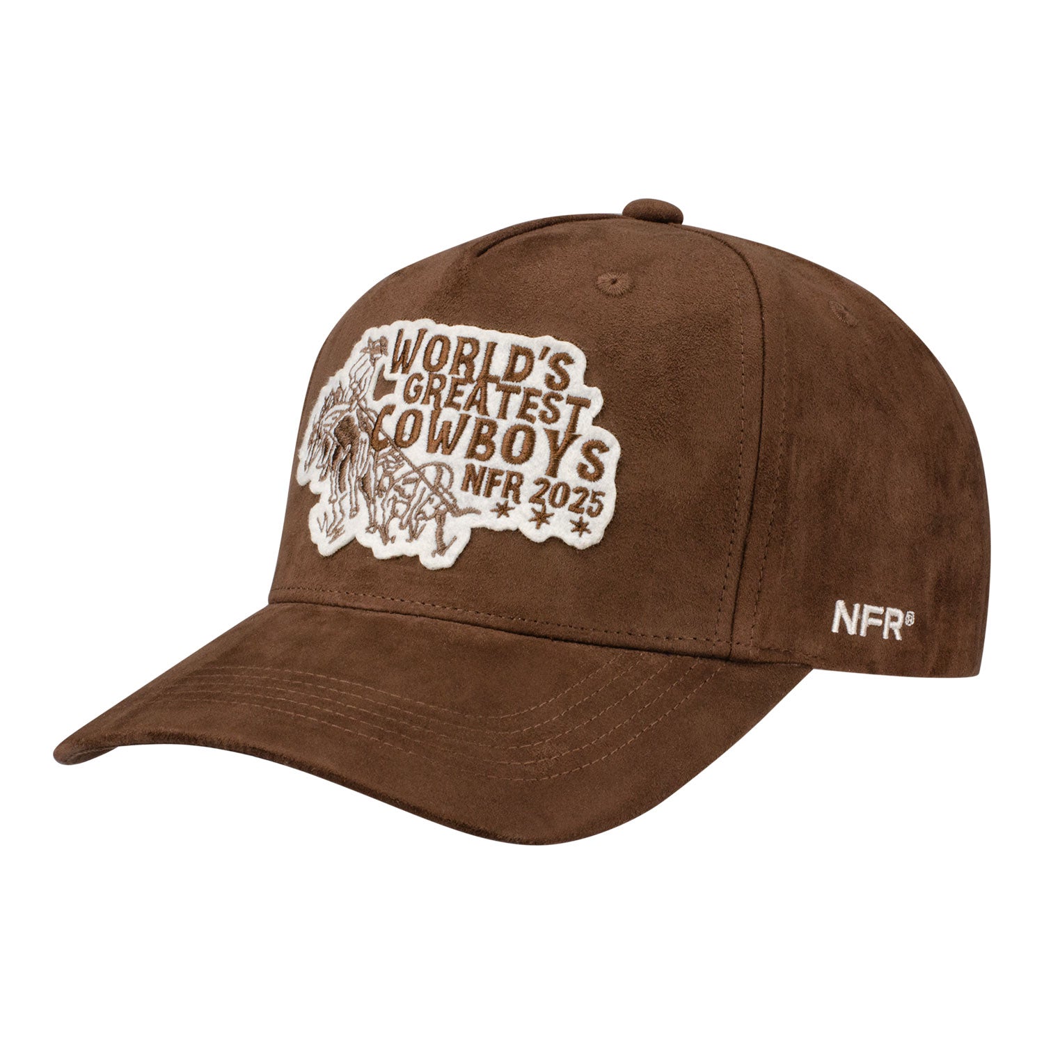 NFR 2025 Rodeo Quincy World's Greatest Cowboys Hat - Angled Left Side View