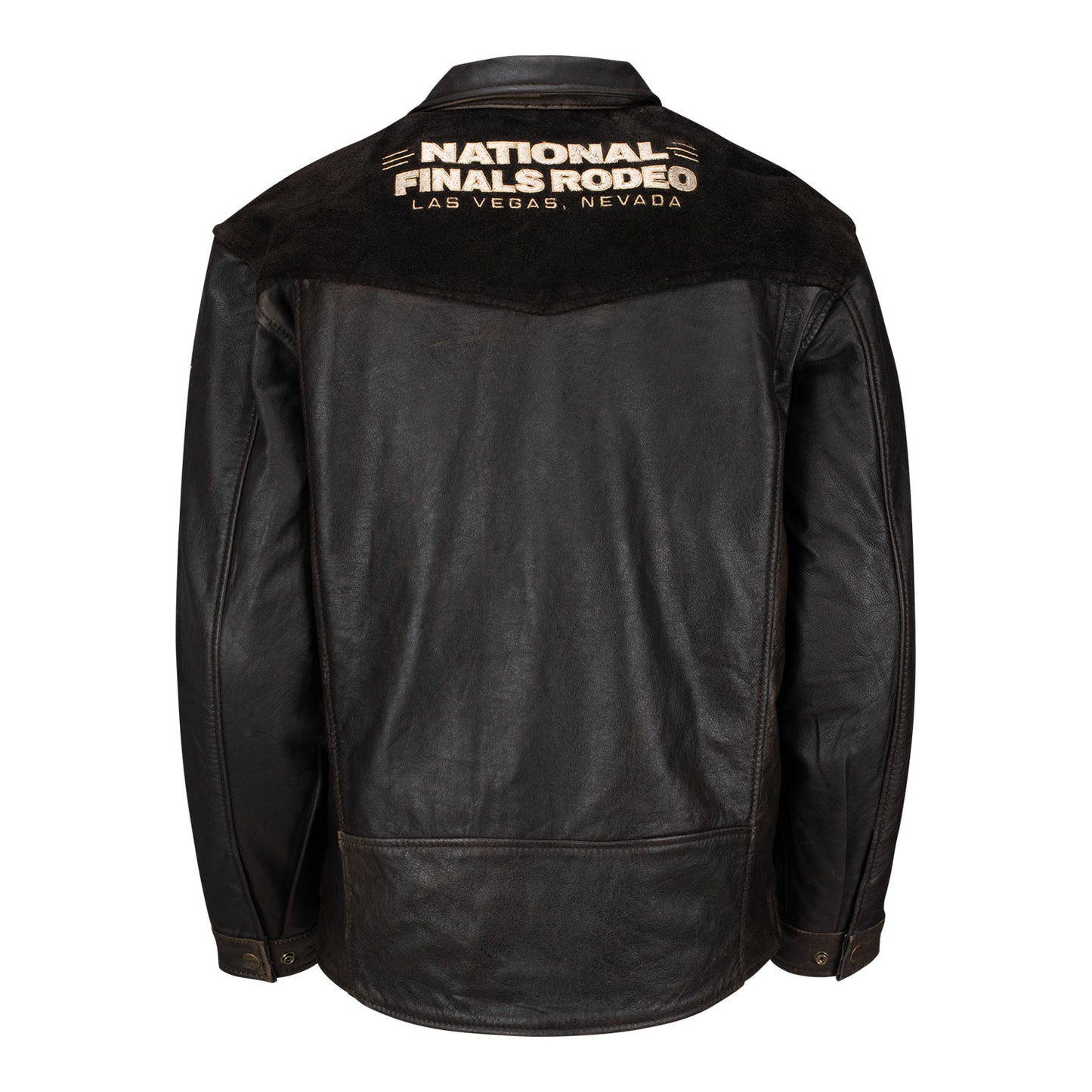 NFR 2025 Leather Ranch Jacket - Back View