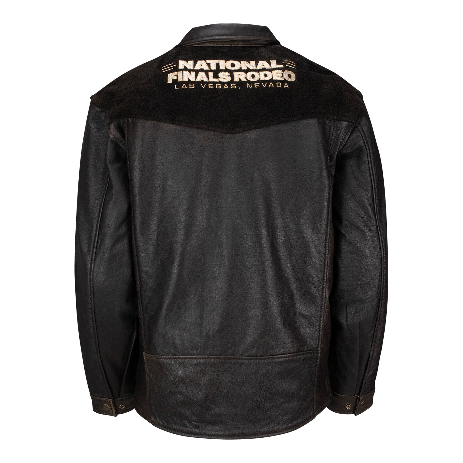 NFR 2025 Leather Ranch Jacket - Back View