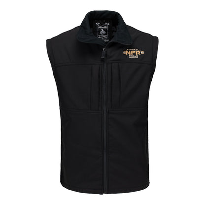 NFR 2025 Soft Shell Vest - Black - Front view