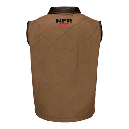 NFR 2025 Quilted Jasper Vest - Back View