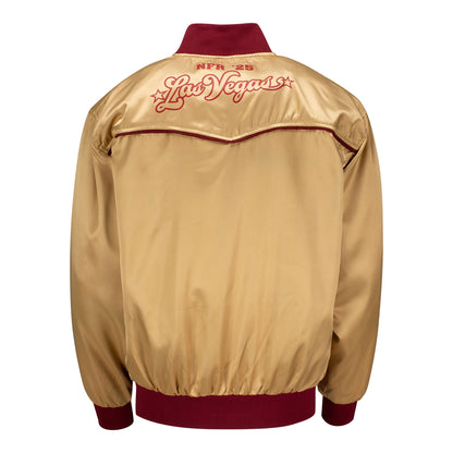 NFR 2025 Gold Satin Jacket - Back View