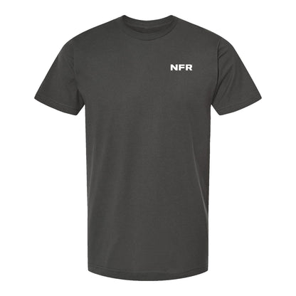 NFR 2025 Charcoal Event Tee - Front View