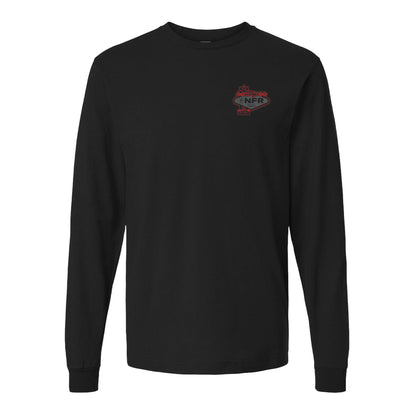 NFR 2025 Vegas Sign Events Long Sleeve T-Shirt - Front View