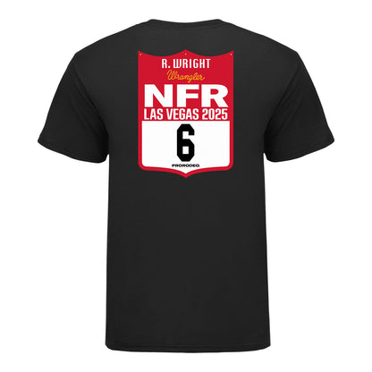 NFR 2025 Ryder Wright Back Number T-Shirt - Back View