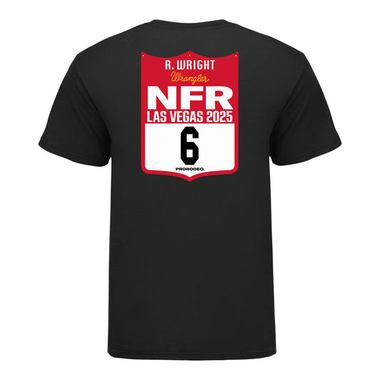 NFR 2025 Ryder Wright Back Number T-Shirt - Back View