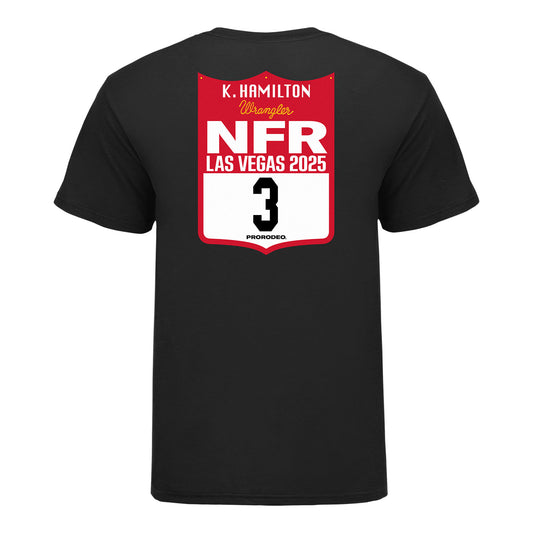 NFR 2025 Ky Hamilton Back Number T-Shirt - Back View