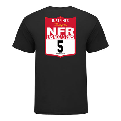 NFR 2025 Rocker Steiner Back Number T-Shirt - Back View