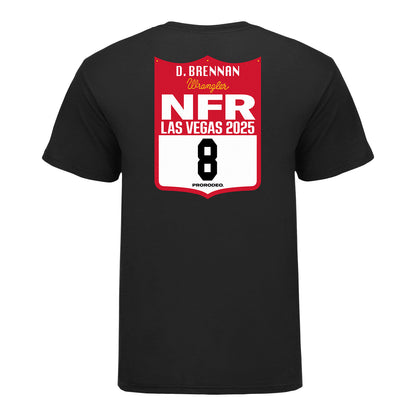NFR 2025 Damian Brennan Back Number T-Shirt - Back View