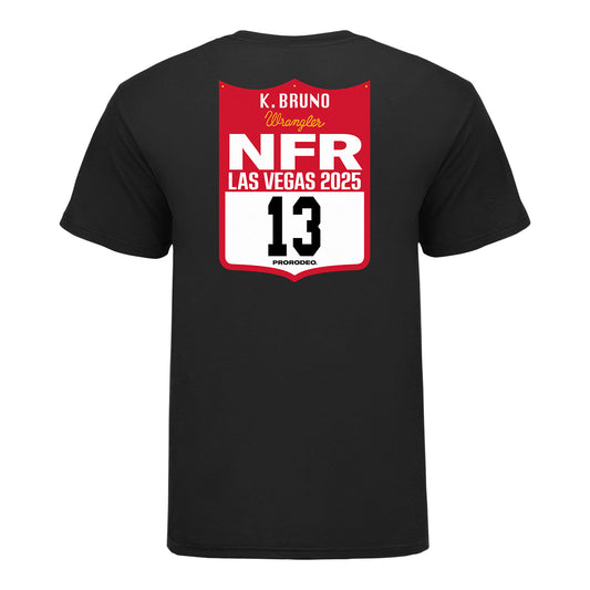 NFR 2025 Kade Bruno Back Number T-Shirt - Back View