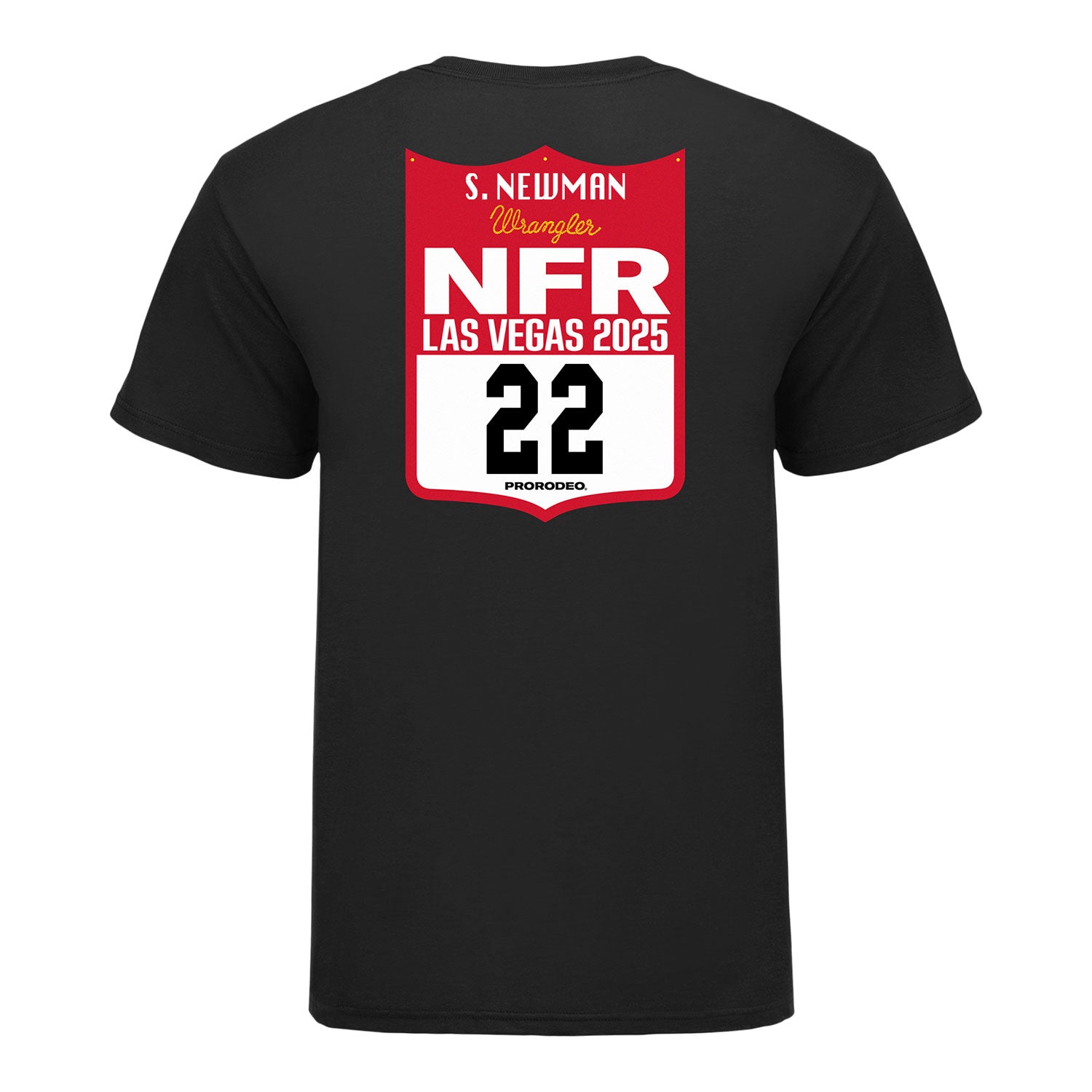 NFR 2025 Sage Newman Back Number T-Shirt - Back View