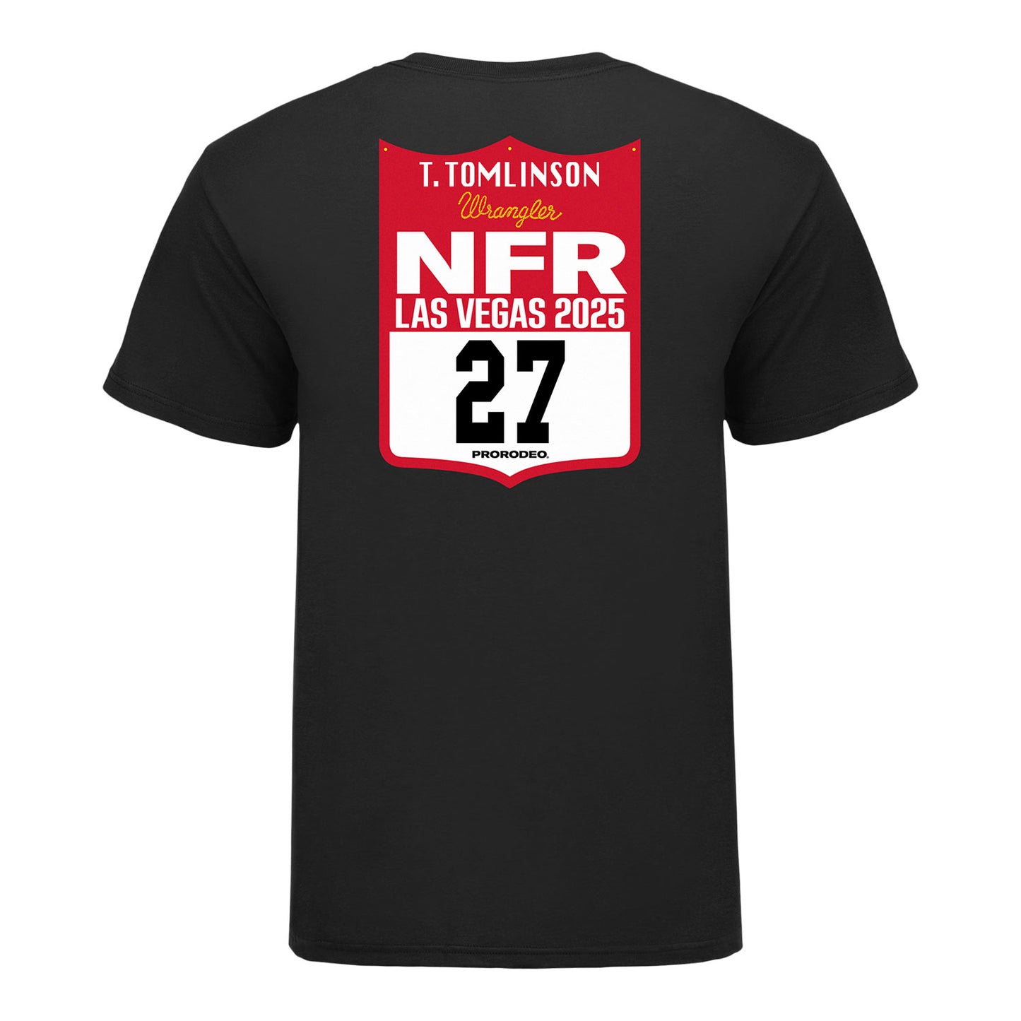 NFR 2025 Tanner Tomlinson Number T-Shirt - Back View