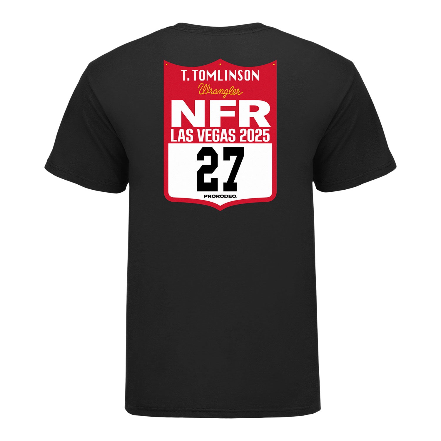 NFR 2025 Tanner Tomlinson Number T-Shirt - Back View