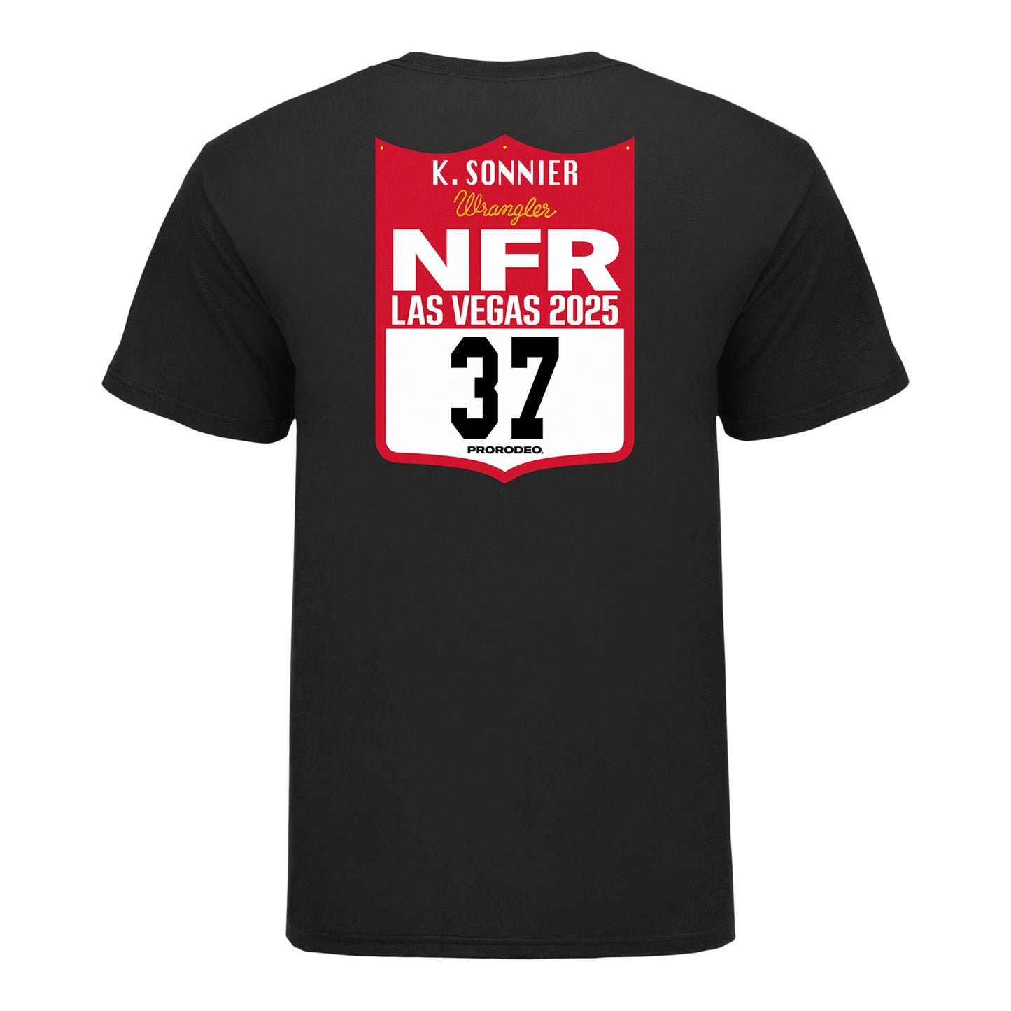 NFR 2025 Kade Sonnier Number T-Shirt - Back View