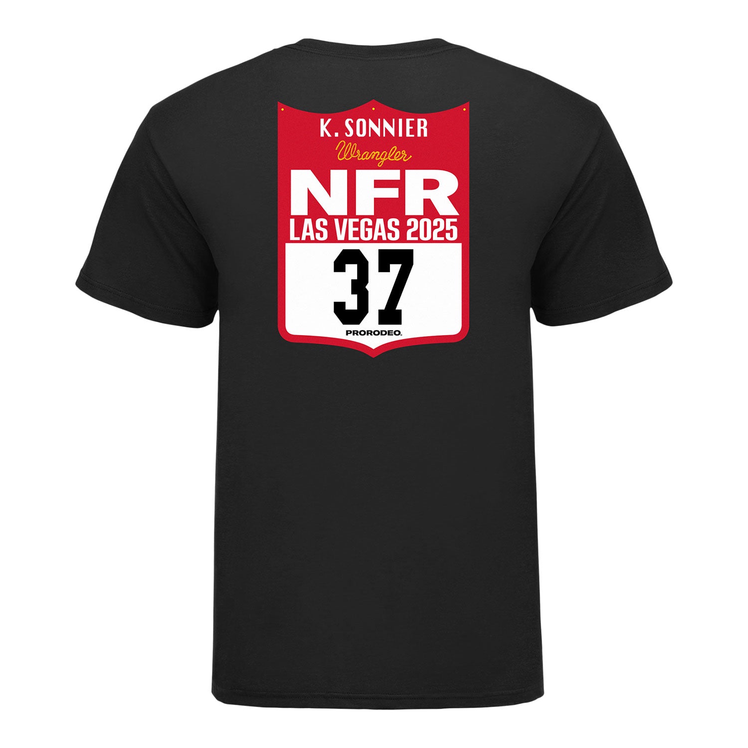 NFR 2025 Kade Sonnier Number T-Shirt - Back View
