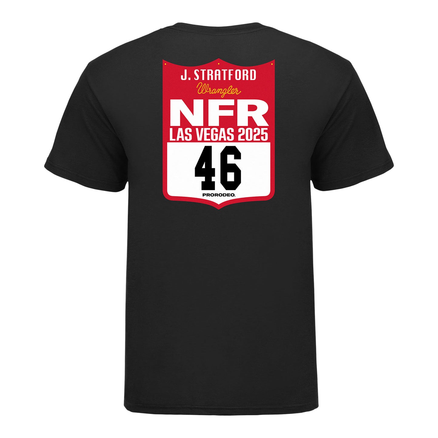 NFR 2025 JR Stratford Number T-Shirt - Back View