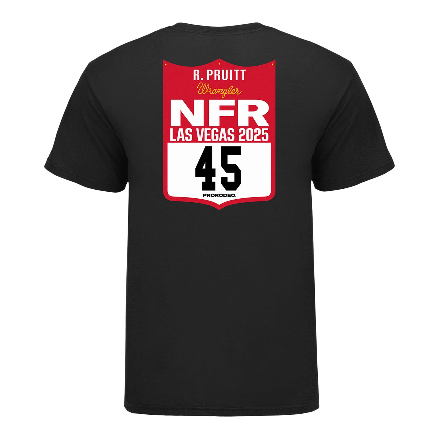 NFR 2025 Riley Pruitt Number T-Shirt - Back View