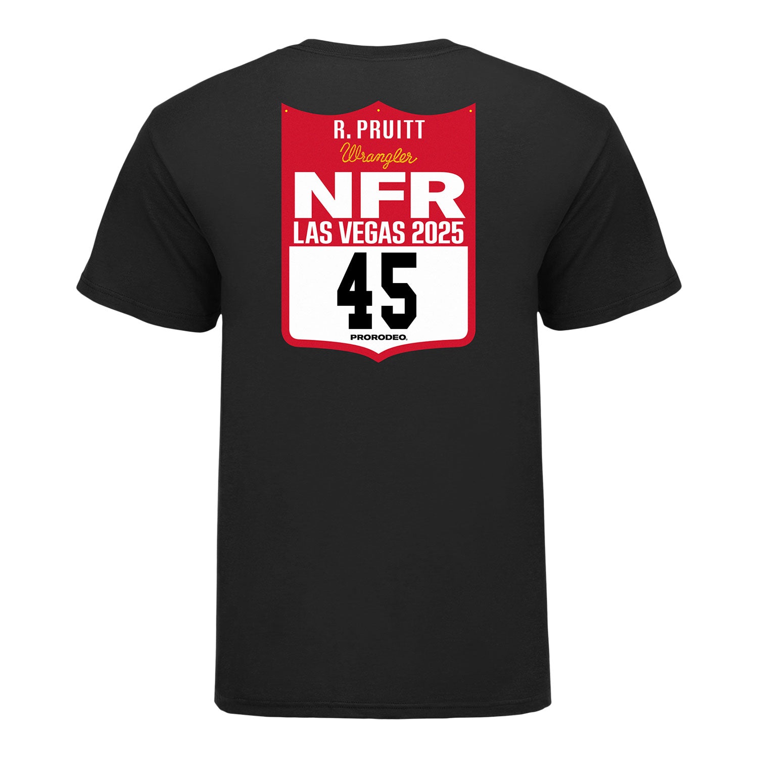 NFR 2025 Riley Pruitt Number T-Shirt - Back View