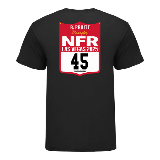 NFR 2025 Riley Pruitt Number T-Shirt - Back View