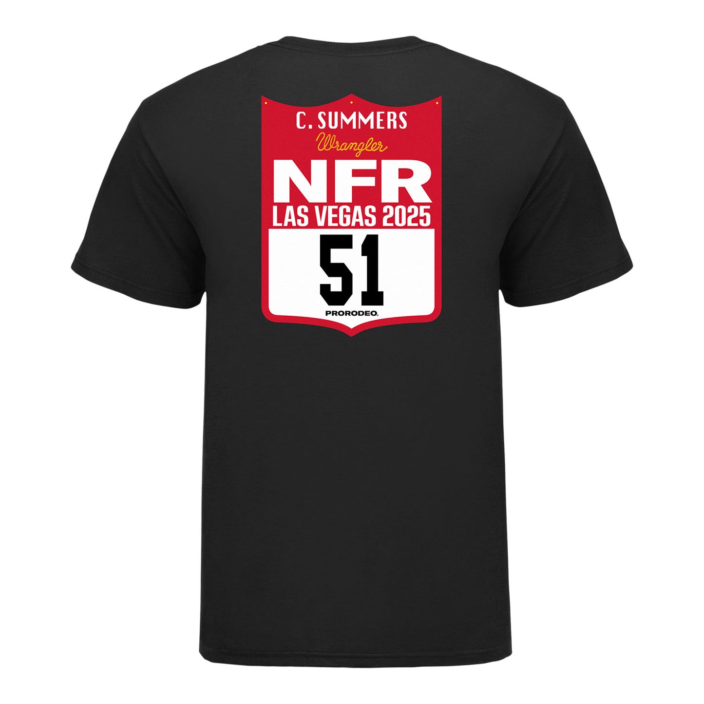NFR 2025 Clint Summers Number T-Shirt - Back View