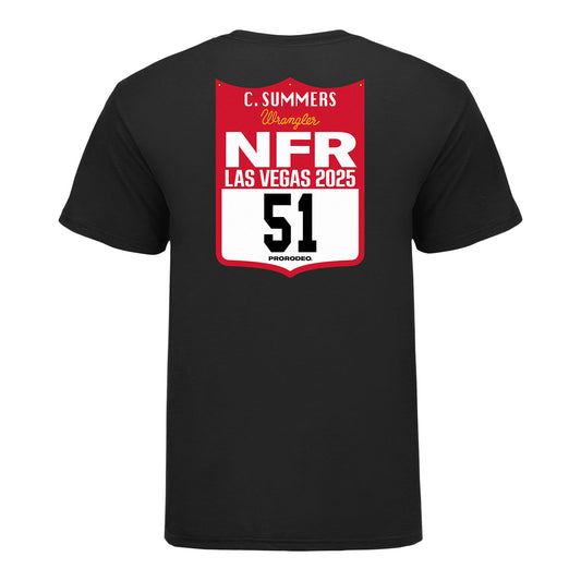 NFR 2025 Clint Summers Number T-Shirt - Back View