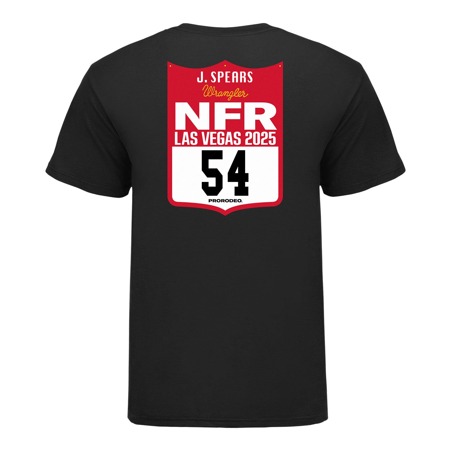 NFR 2025 Jordan Spears Number T-Shirt - Back View