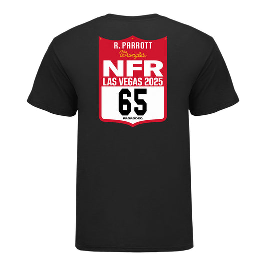 NFR 2025 Rowdy Parrott Number T-Shirt - Back View