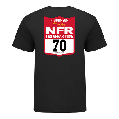 NFR 2025 Rawley Johnson Number T-Shirt - Back View