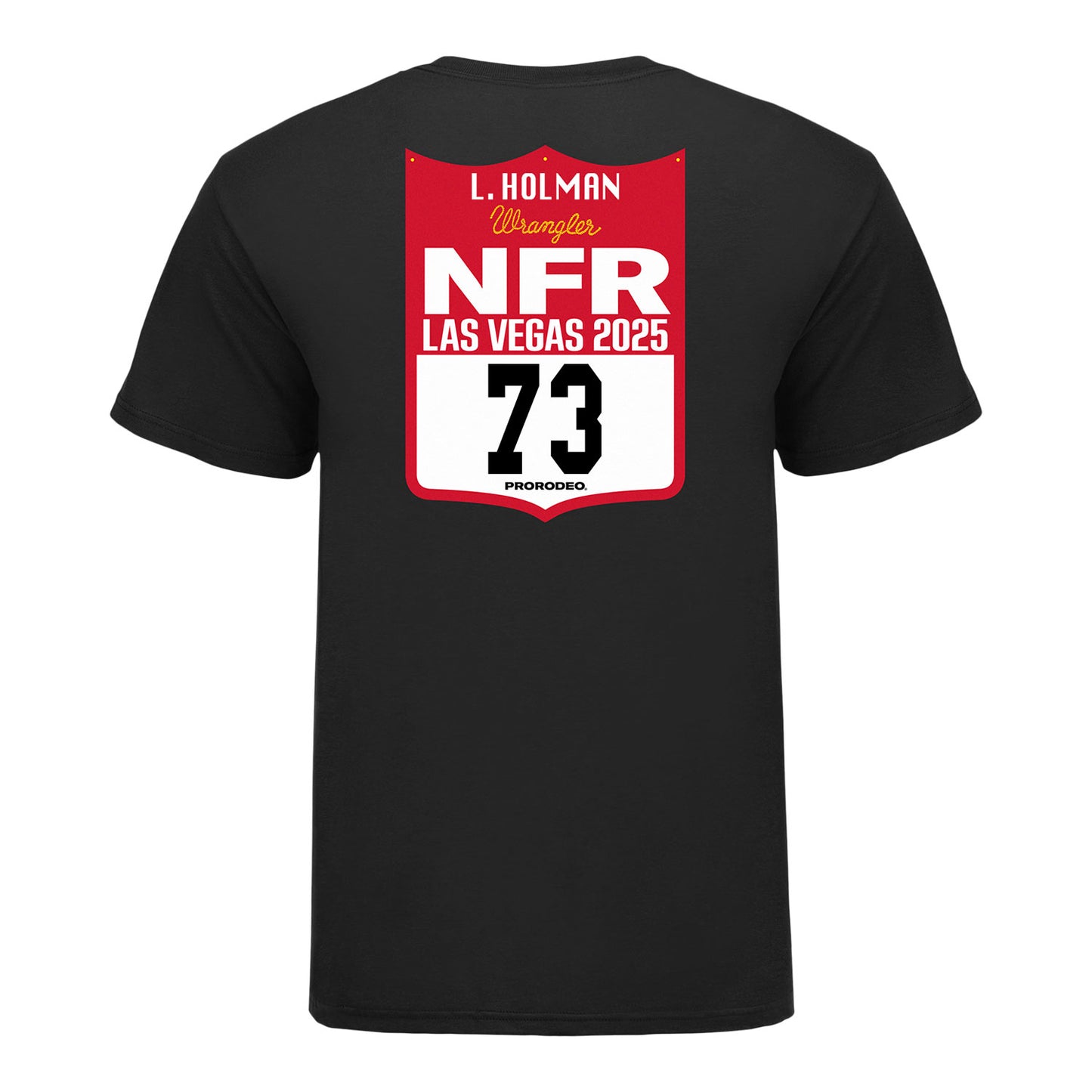 NFR 2025 Lefty Holman Number T-Shirt - Back View