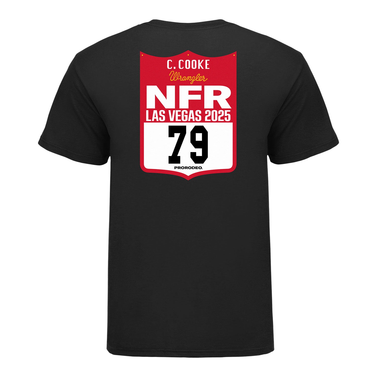 NFR 2025 Cooper Cooke Number T-Shirt - Back View