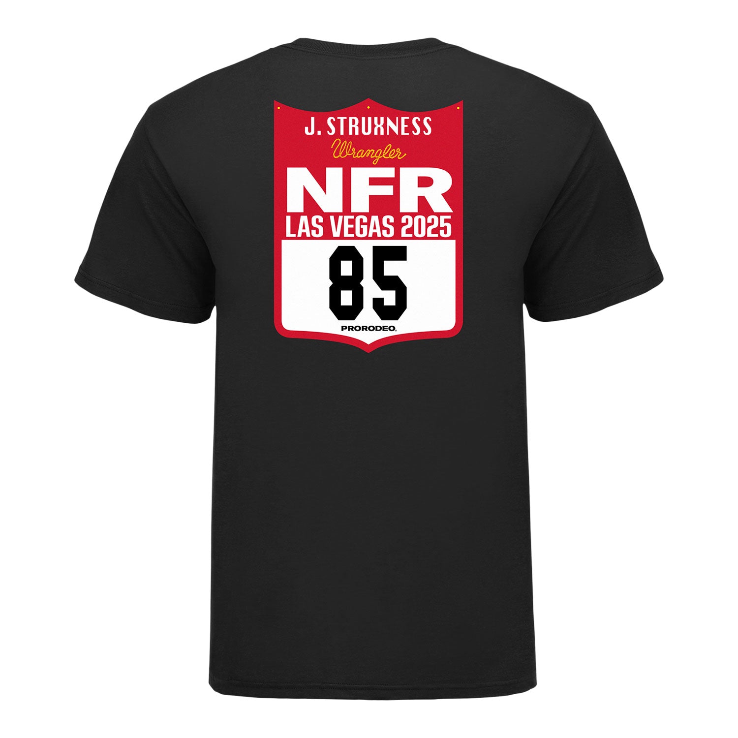 NFR 2025 JD Struxness Number T-Shirt - Back View