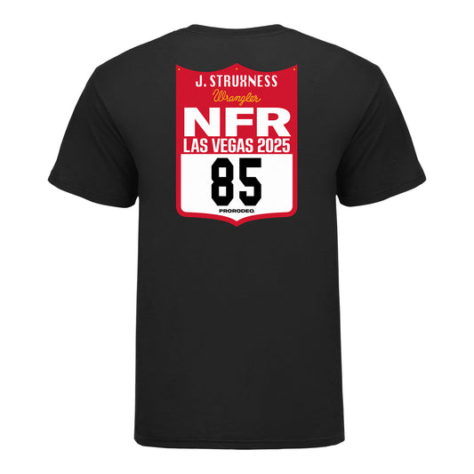 NFR 2025 JD Struxness Number T-Shirt - Back View
