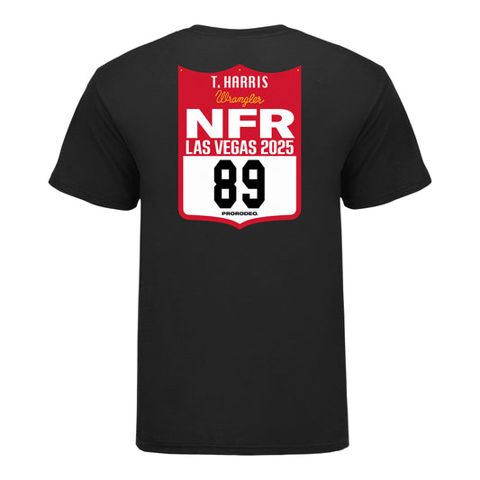 NFR 2025 Ty Harris Number T-Shirt - Back View