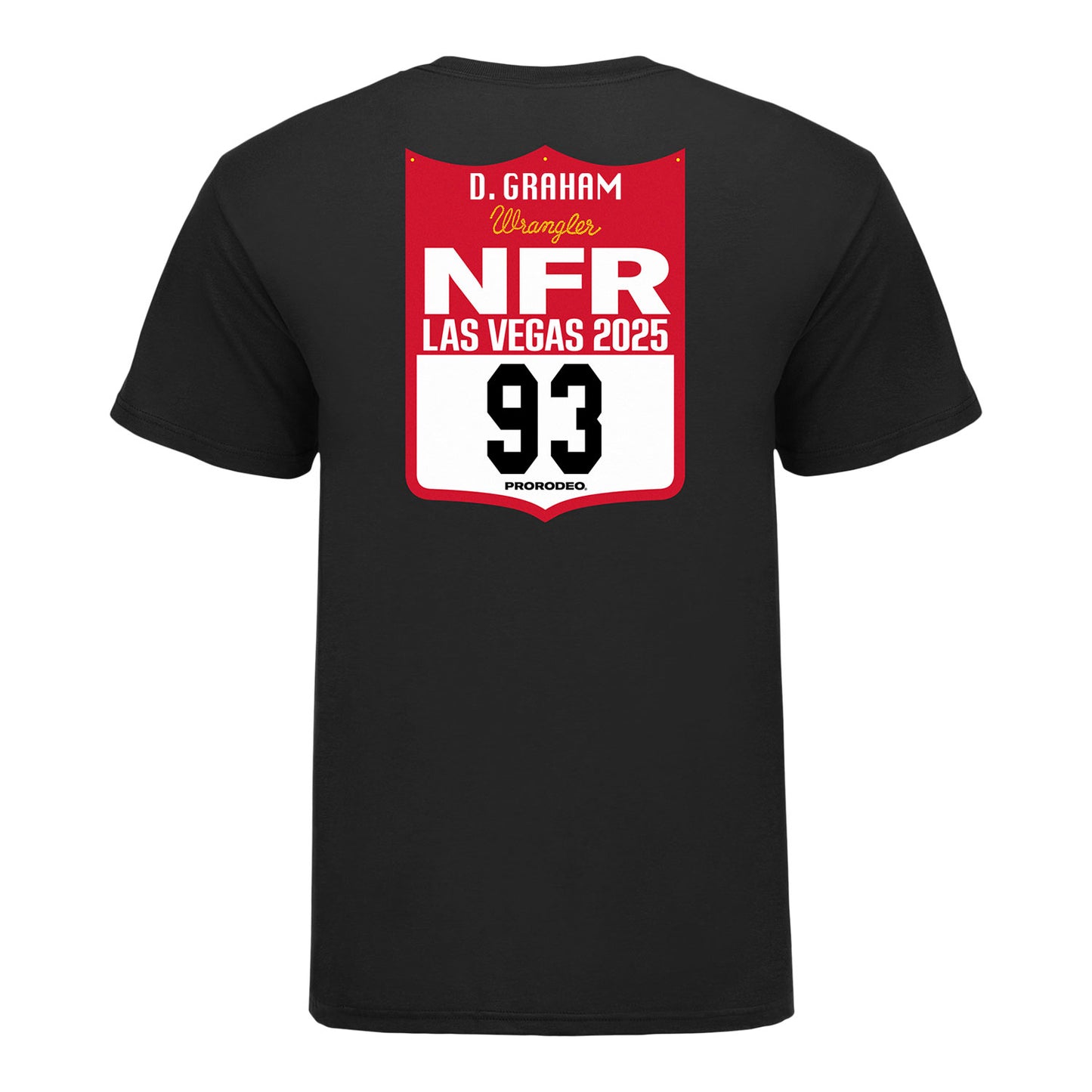 NFR 2025 Dillon Graham Number T-Shirt - Back View