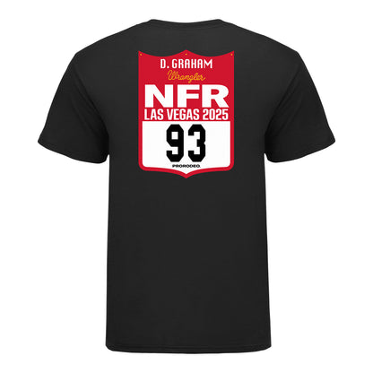 NFR 2025 Dillon Graham Number T-Shirt - Back View