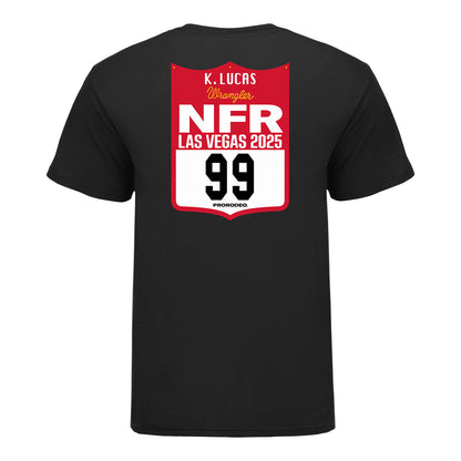NFR 2025 Kyle Lucas Number T-Shirt - Back View