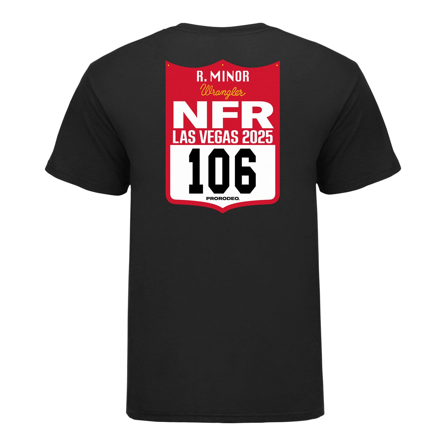 NFR 2025 Riley Minor Number T-Shirt - Back View