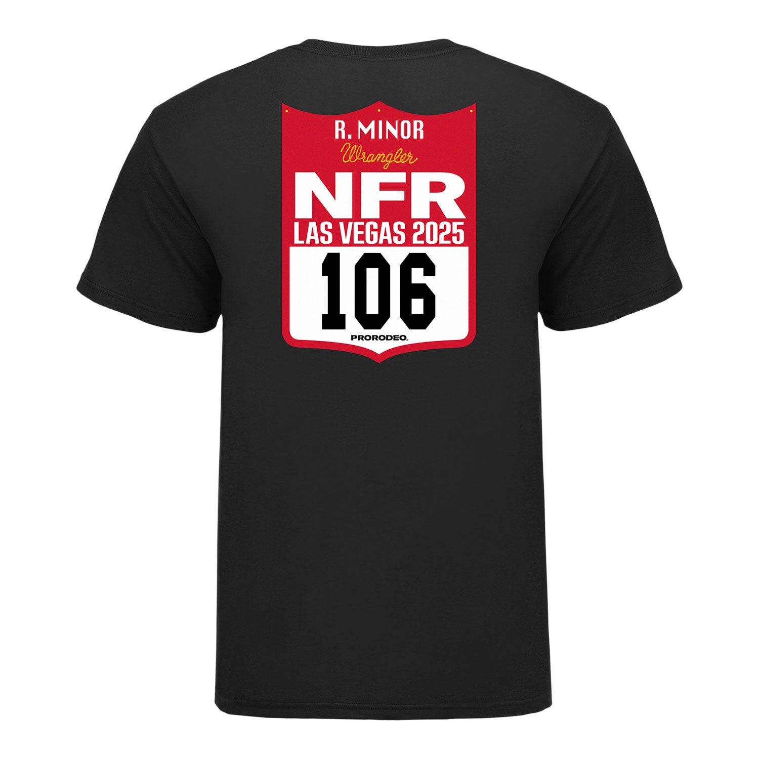 NFR 2025 Riley Minor Number T-Shirt - Back View