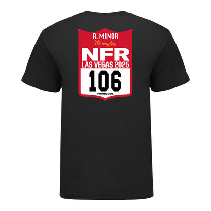 NFR 2025 Riley Minor Number T-Shirt - Back View