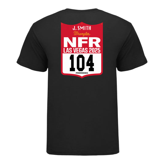 NFR 2025 Jake Smith Number T-Shirt - Back View