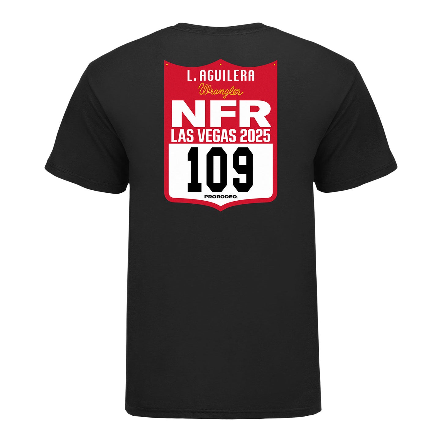 NFR 2025 Lightning Aguilera Number T-Shirt - Back View