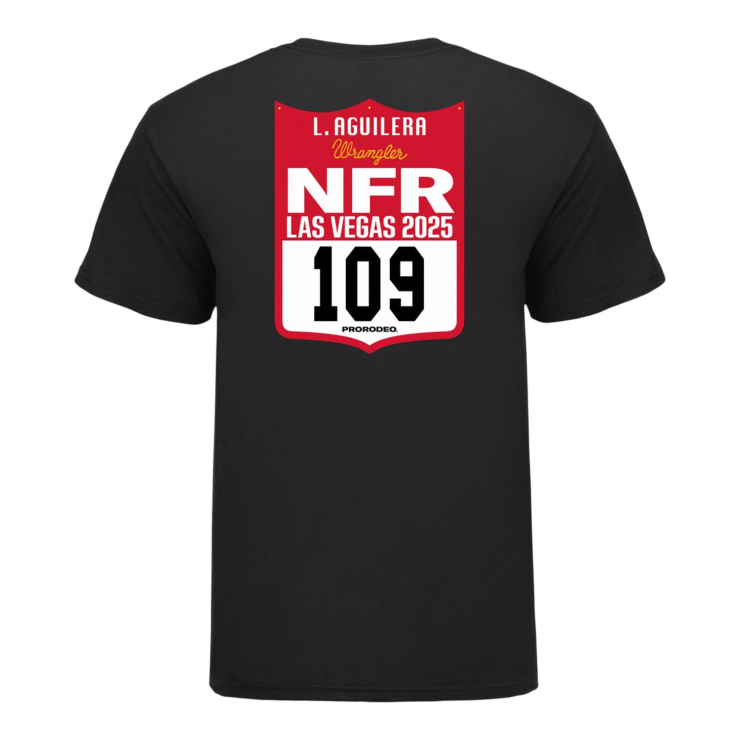 NFR 2025 Lightning Aguilera Number T-Shirt - Back View