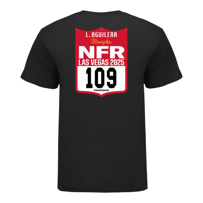 NFR 2025 Lightning Aguilera Number T-Shirt - Back View