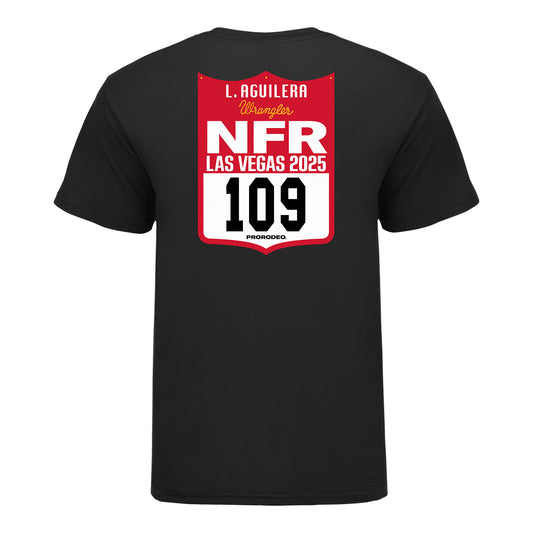 NFR 2025 Lightning Aguilera Number T-Shirt - Back View