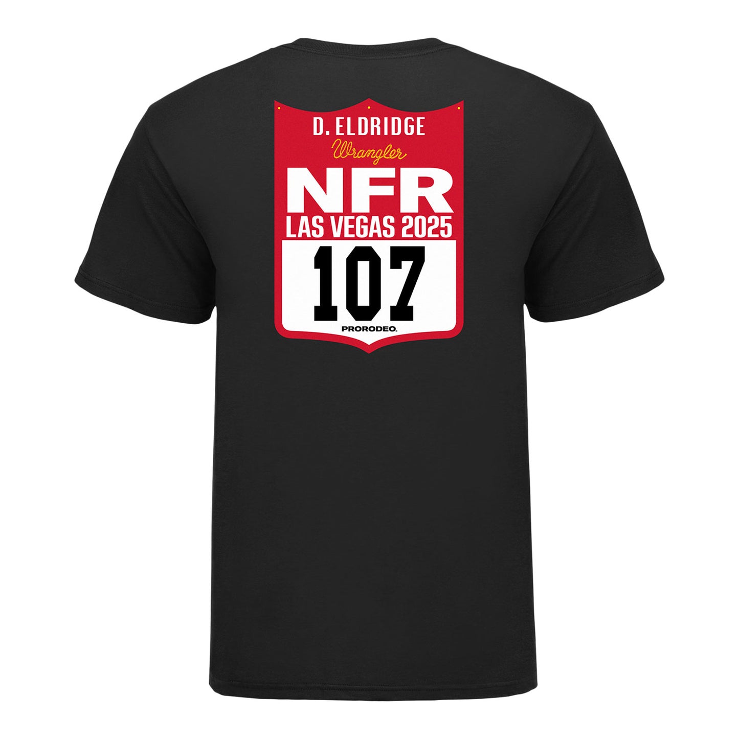 NFR 2025 Dakota Eldridge Number T-Shirt - Back View